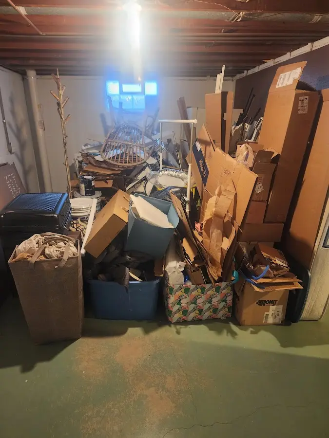 Roll-off dumpster container at job site for Cleanout Dumpster Rental in Loma Linda